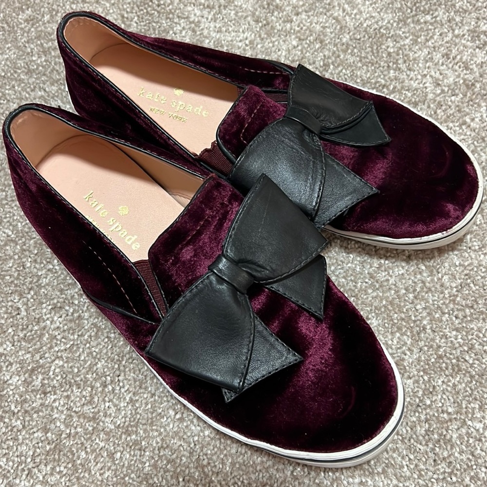 kate spade delise sneaker velvet